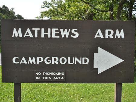 MATHEWS ARM CAMPGROUND campground